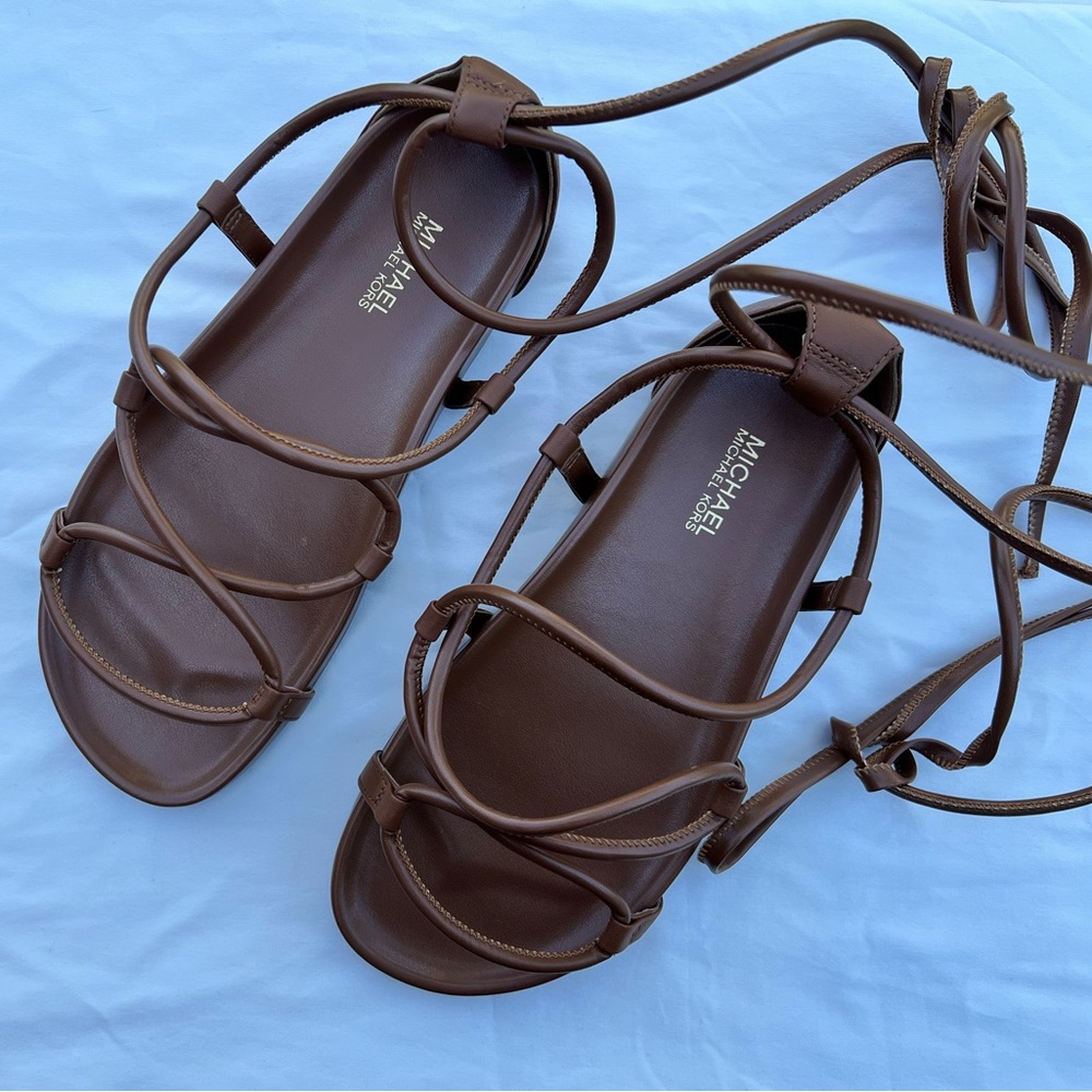 Michael Kors Brown Strappy Sandals